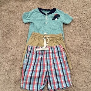 Baby Boy Carters Baby Bgosh T Shirt & Shorts Lot size 18 months